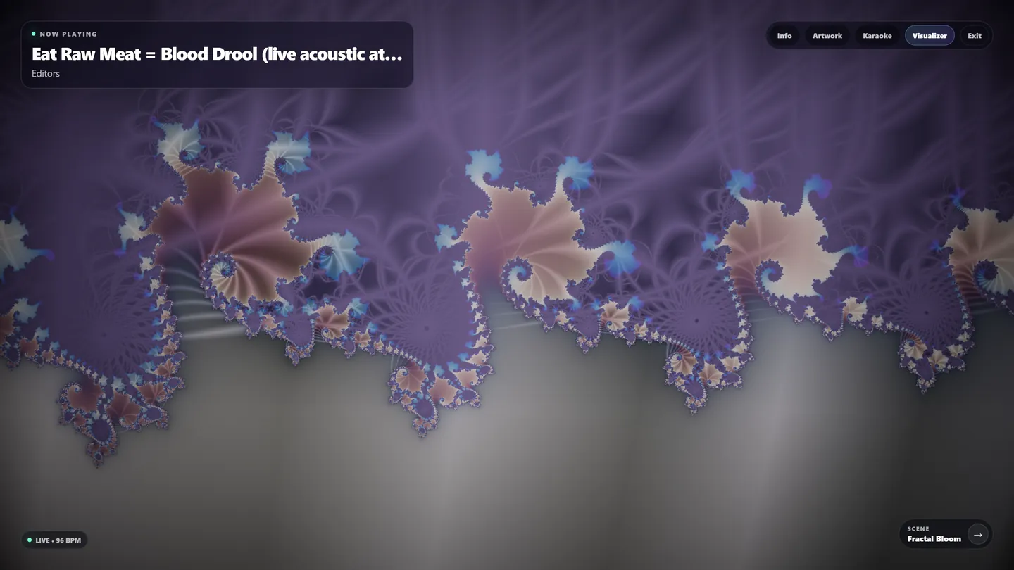 Fractal Bloom CueRoom visual